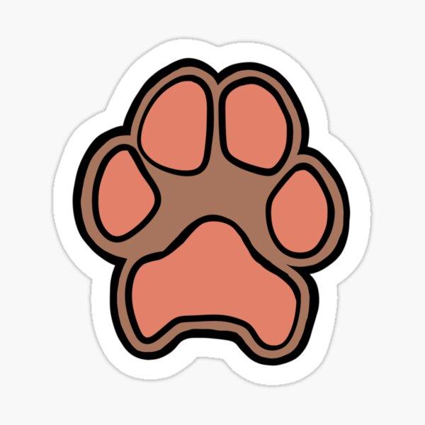 Brown and Pink Dog Paw