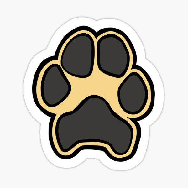 Golden and Black Dog Paw