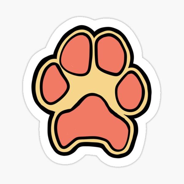 Golden and Pink Dog Paw